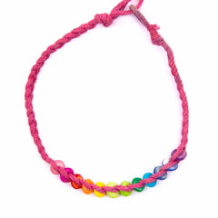 Rainbow Bead Bracelet-Bracelets & Wristbands-Siesta Crafts