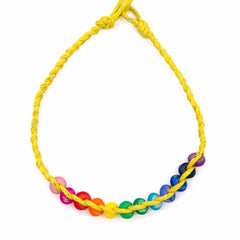 Rainbow Bead Bracelet-Bracelets & Wristbands-Siesta Crafts