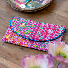 Hill Tribe Material Purse-Bags & Purses-Siesta Crafts