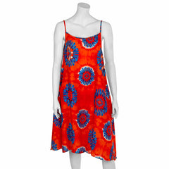Bright and Bold Tie Dye Strappy Dress-Dresses-Siesta Crafts