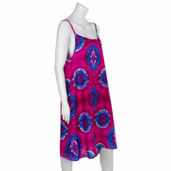 Bright and Bold Tie Dye Strappy Dress-Dresses-Siesta Crafts