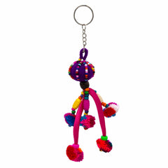 Hill Tribe Colourful Keyring-Keyrings & Bag Charms-Siesta Crafts