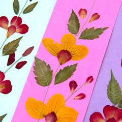 Thai Flower Bookmarks - Pack of 8-Office & Stationery-Siesta Crafts