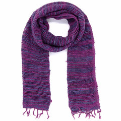 Woven Cotton Scarf-Scarves-Siesta Crafts