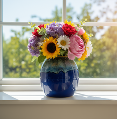 Drip Glaze Bouquet Vase-Plant Pots, Vases & Hangers-Siesta Crafts