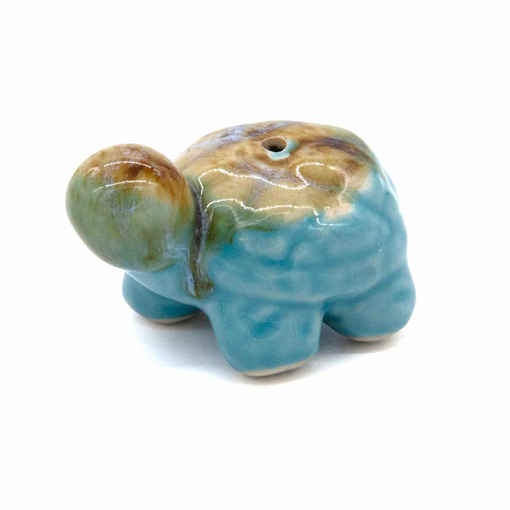 Tortoise Ceramic Incense Holder-Incense Holders-Siesta Crafts