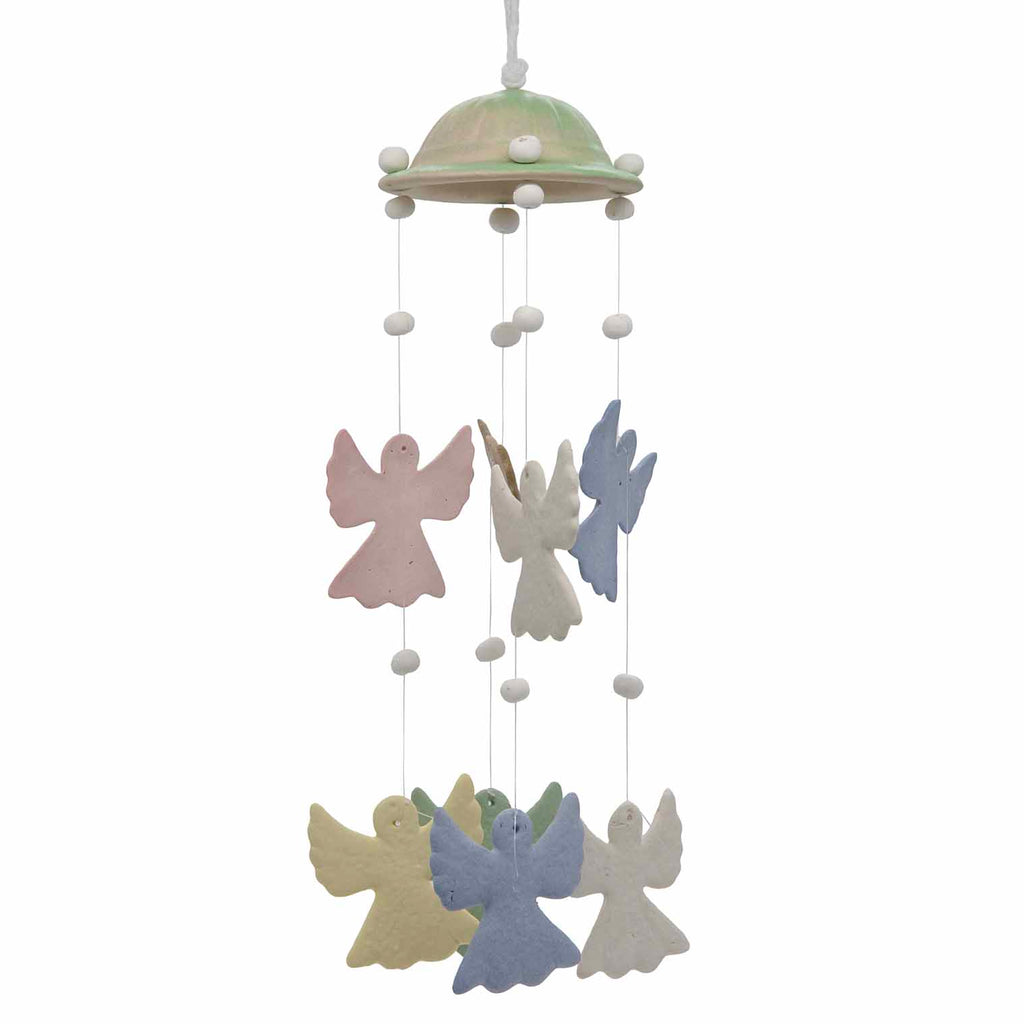 Angel Ceramic Windchime-Garden & Outdoors-Siesta Crafts