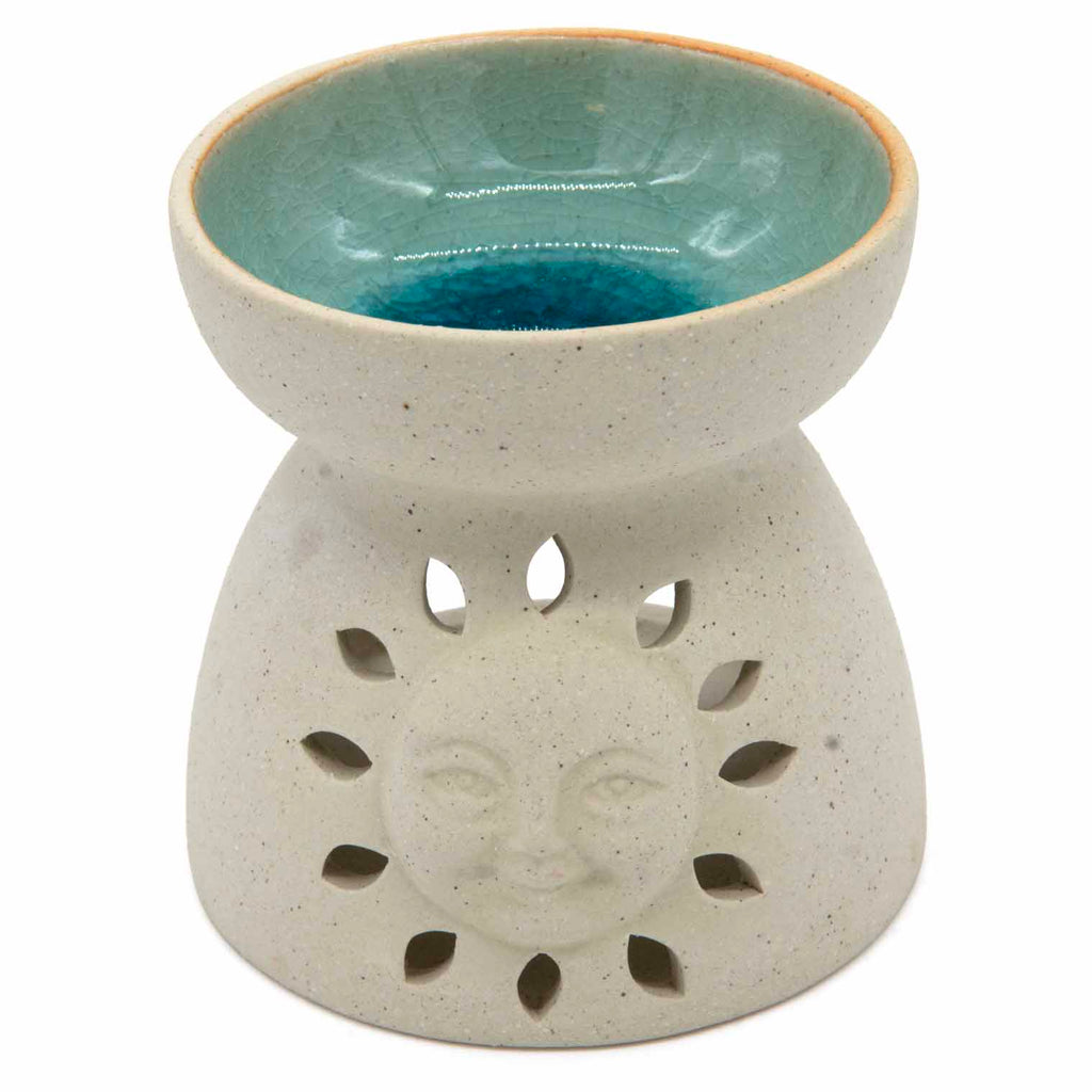 Sun Crystal Glaze Oil Burner-Incense Holders-Siesta Crafts