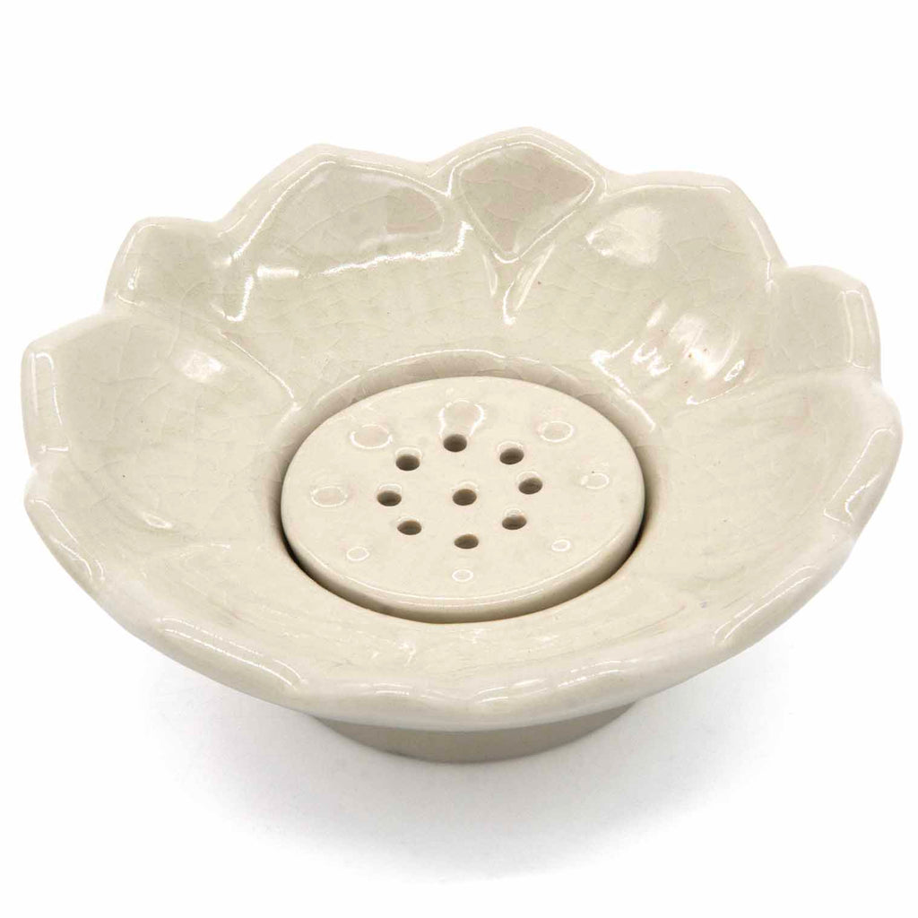 Lotus Ceramic Multi Incense Holder-Incense Holders-Siesta Crafts