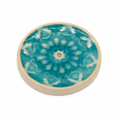 Mandala Crystal Glaze Incense Holder-Incense Holders-Siesta Crafts