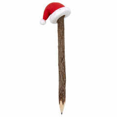 Santa Hat Sawdust Pencil-Office & Stationery-Siesta Crafts