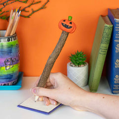 Pumpkin Sawdust Pencil-Office & Stationery-Siesta Crafts