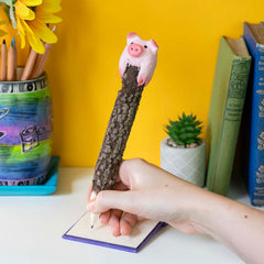 Pig Sawdust Pencil-Office & Stationery-Siesta Crafts