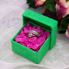 Saa Paper Ring Box-Jewellery Dishes, Boxes & Pouches-Siesta Crafts