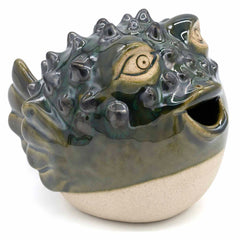 Not Really a Hugger - Ceramic Pufferfish-Ornaments & Figurines-Siesta Crafts