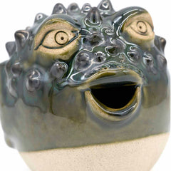 Not Really a Hugger - Ceramic Pufferfish-Ornaments & Figurines-Siesta Crafts