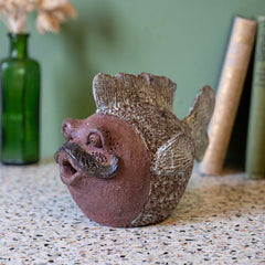The Perfect Gentleman - Ceramic Fish-Ornaments & Figurines-Siesta Crafts
