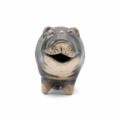 Ceramic Pygmy Hippo Figurine - Small-Ornaments & Figurines-Siesta Crafts