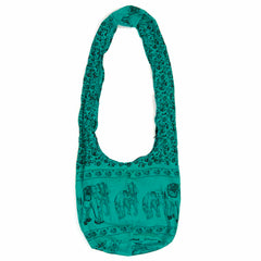 Elephant Print Shoulder Bag-Bags & Purses-Siesta Crafts