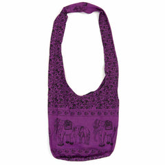 Elephant Print Shoulder Bag-Bags & Purses-Siesta Crafts