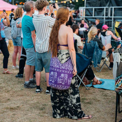 Elephant Print Shoulder Bag-Bags & Purses-Siesta Crafts