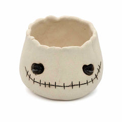 Stitch Mouth Skull Pinch Pot-Ornaments & Figurines-Siesta Crafts