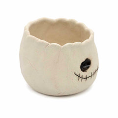 Stitch Mouth Skull Pinch Pot-Ornaments & Figurines-Siesta Crafts