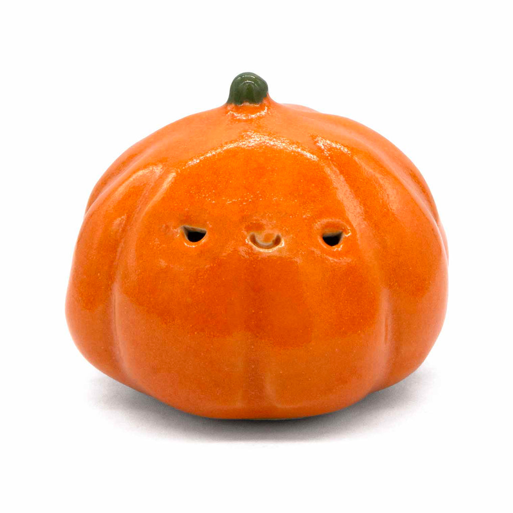 Cute Pumpkin Ceramic Figurine-Ornaments & Figurines-Siesta Crafts