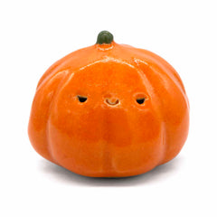 Cute Pumpkin Ceramic Figurine-Ornaments & Figurines-Siesta Crafts