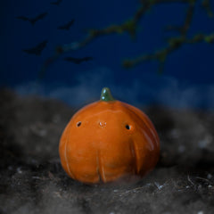 Cute Pumpkin Ceramic Figurine-Ornaments & Figurines-Siesta Crafts