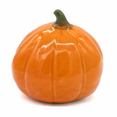Cute Pumpkin Ceramic Figurine-Ornaments & Figurines-Siesta Crafts