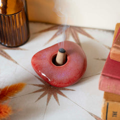 Drip Glaze Pebble Cone Incense Holder-Incense Holders-Siesta Crafts