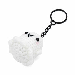 Mini Ghostie Crochet Keyring-Keyrings & Bag Charms-Siesta Crafts
