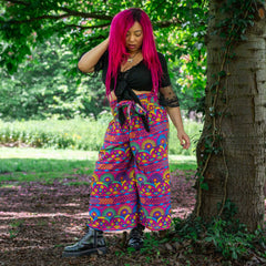 Kaleidoscope Wide Leg Trousers-Trousers-Siesta Crafts