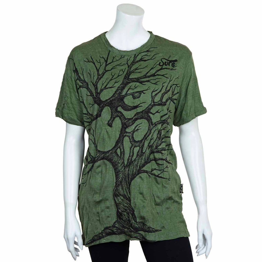 Sure Design T-Shirts - Om Tree T-Shirt-T-Shirts-Siesta Crafts