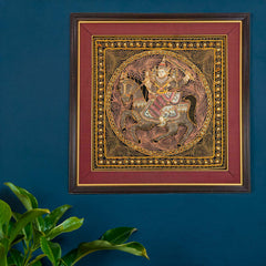 Framed Vintage Kalaga Tapestry No.1 - Warrior on Horse-Home Décor-Siesta Crafts