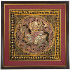 Framed Vintage Kalaga Tapestry No.1 - Warrior on Horse