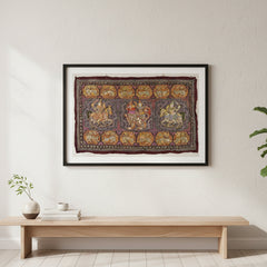 Vintage Kalaga Tapestry No.8 - Horsemen & Lions-Home Décor-Siesta Crafts