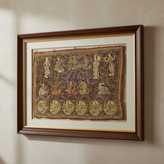 Vintage Kalaga Tapestry No.10 - Ceremonial Palace Scene-Home Décor-Siesta Crafts