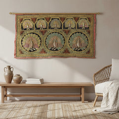 Vintage Kalaga Tapestry No.15 - Peacocks-Home Décor-Siesta Crafts