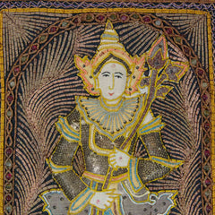 Framed Vintage Kalaga Tapestry No.18 - Thagyamin Nat