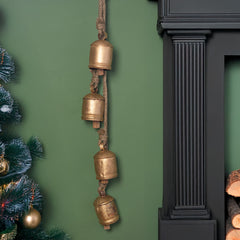 4 Large Bells on Rope-Home Décor-Siesta Crafts
