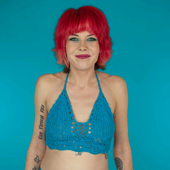 Crochet Bralette Top-Tops-Siesta Crafts
