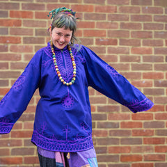 Vintage Jalaba Style Tunic-Tops-Siesta Crafts