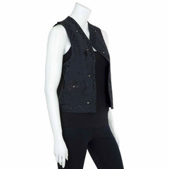 Embroidered Vintage Waistcoat-Coats, Jackets & Ponchos-Siesta Crafts