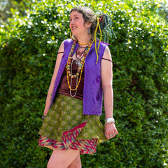 Embroidered Vintage Waistcoat-Coats, Jackets & Ponchos-Siesta Crafts