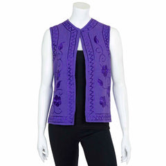 Embroidered Vintage Waistcoat-Coats, Jackets & Ponchos-Siesta Crafts
