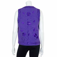 Embroidered Vintage Waistcoat-Coats, Jackets & Ponchos-Siesta Crafts