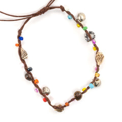 Charm Anklet with Shell-Anklets-Siesta Crafts