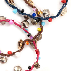 Charm Anklet with Shell-Anklets-Siesta Crafts